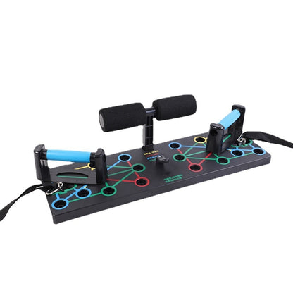 Push Ups Stands Rack Board with Latex Resistance Bands Exercise Muscle Trainer Push Up Stand Borad Home Gym Fitness Equipment