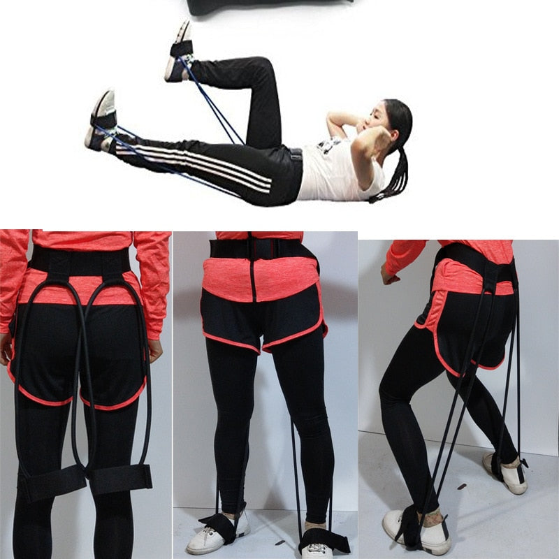 Fitness Booty Bands Set Resistance Bands for Butt Legs Muscle Training Adjust Waist Belt Elastic Bands Pedal Exerciser Workout
