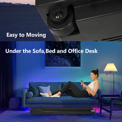 New 8.10 Walking Pad Under Home Desktop Treadmill -2.5HP Walking Treadmill 0.6-4MPH 300LBS Capacity Remote Control Battery
