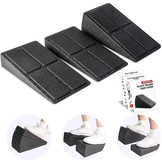 EPP calf tension board 3-piece set of pedal squat board adjustable fitness pedal pad tilt board
