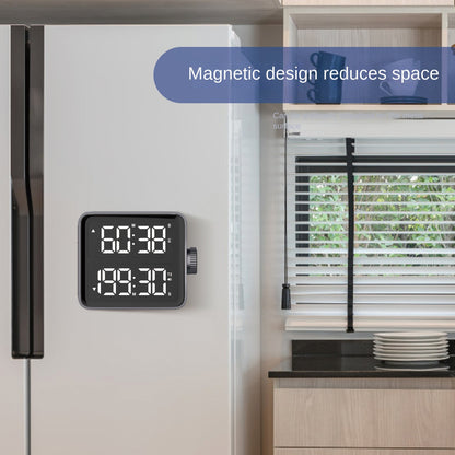 Dual screen LED timer rechargeable 199 minute countdown timer