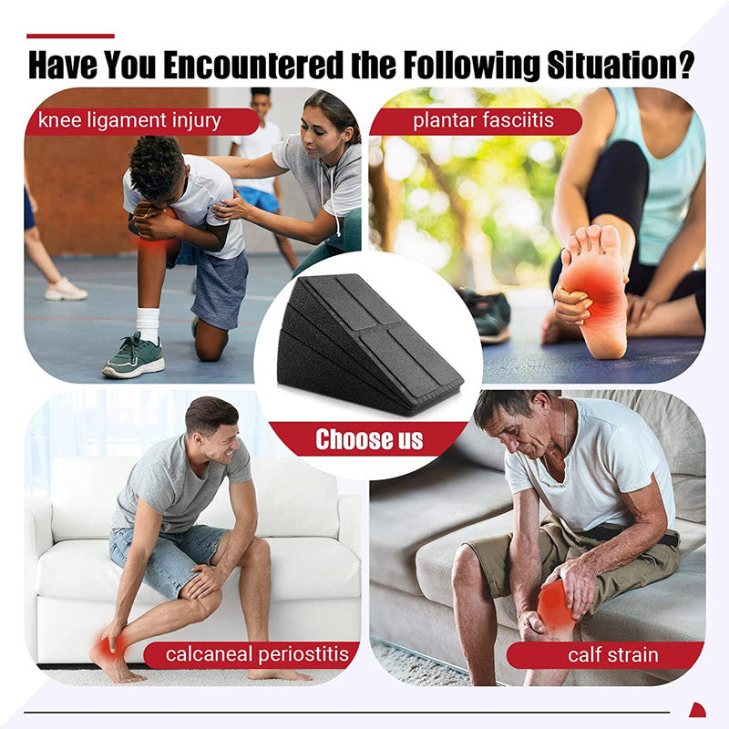 EPP calf tension board 3-piece set of pedal squat board adjustable fitness pedal pad tilt board